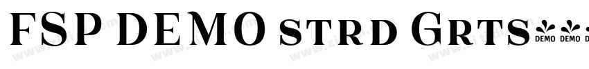 FSP DEMO strd Grts字体转换 FSP DEMO strd Grts字体转换